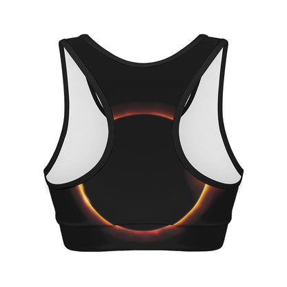 Total Solar Eclipse Print Women's Sports Bra