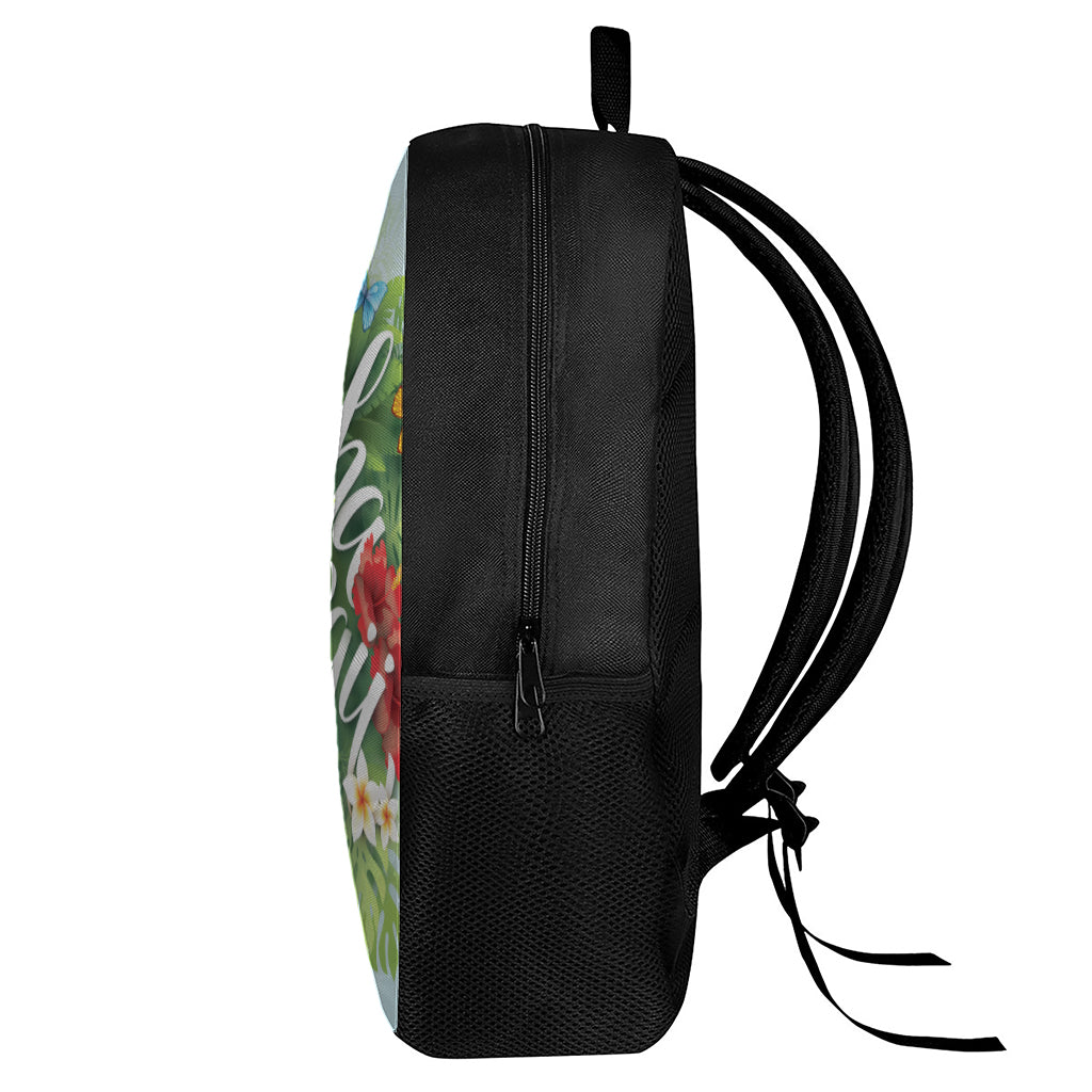 Toucan Aloha Hawaii Print 17 Inch Backpack