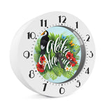 Toucan Aloha Hawaii Print Alarm Clock
