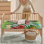 Toucan Aloha Hawaii Print Baby Crib Sheet