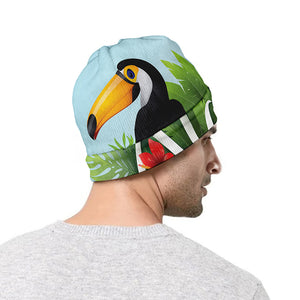 Toucan Aloha Hawaii Print Beanie