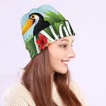 Toucan Aloha Hawaii Print Beanie