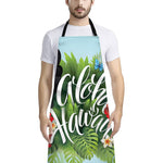 Toucan Aloha Hawaii Print Bib Apron With Pocket