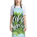 Toucan Aloha Hawaii Print Bib Apron With Pocket
