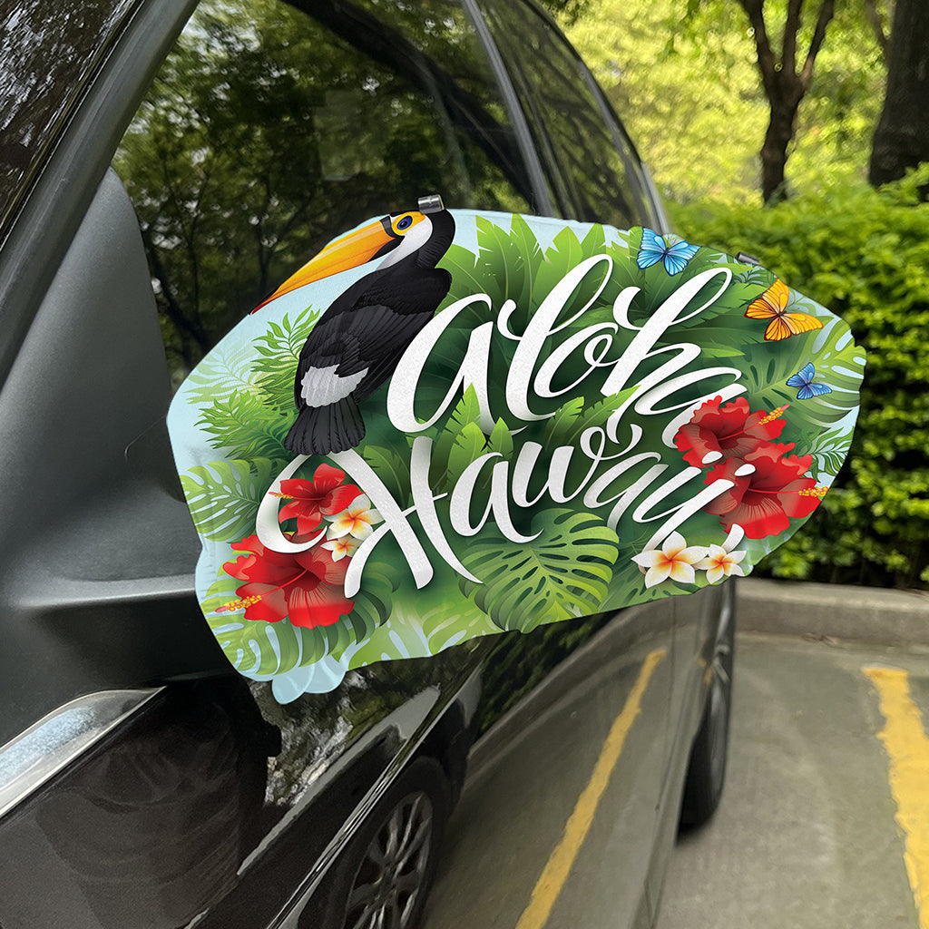 Toucan Aloha Hawaii Print Car Side Mirror Covers