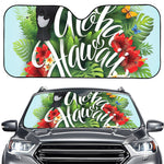 Toucan Aloha Hawaii Print Car Windshield Sun Shade