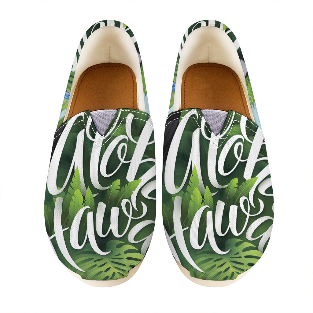 Toucan Aloha Hawaii Print Casual Shoes