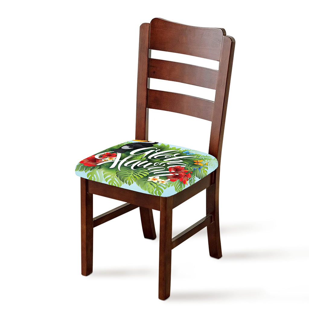 Toucan Aloha Hawaii Print Chair Cushion Cover