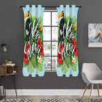 Toucan Aloha Hawaii Print Curtain