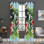 Toucan Aloha Hawaii Print Curtain