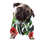 Toucan Aloha Hawaii Print Dog Zip Up Hoodie
