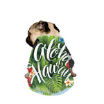 Toucan Aloha Hawaii Print Dog Zip Up Jacket