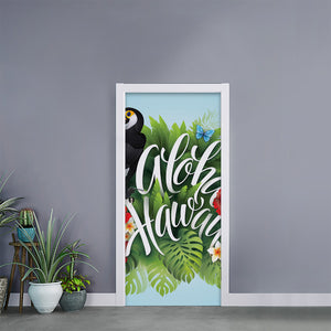 Toucan Aloha Hawaii Print Door Sticker