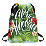 Toucan Aloha Hawaii Print Drawstring Backpack