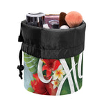 Toucan Aloha Hawaii Print Drawstring Makeup Bag