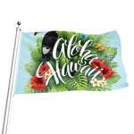 Toucan Aloha Hawaii Print Flag