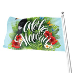 Toucan Aloha Hawaii Print Flag
