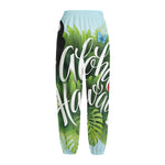 Toucan Aloha Hawaii Print Fleece Lined Knit Pants
