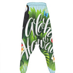 Toucan Aloha Hawaii Print Hammer Pants
