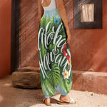 Toucan Aloha Hawaii Print Harem Pants