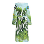 Toucan Aloha Hawaii Print Hooded Bathrobe