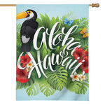 Toucan Aloha Hawaii Print House Flag