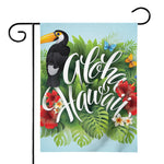 Toucan Aloha Hawaii Print House Flag