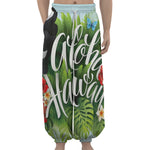 Toucan Aloha Hawaii Print Lantern Pants