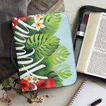 Toucan Aloha Hawaii Print Leather Bible Cover