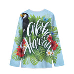 Toucan Aloha Hawaii Print Long Sleeve Short Coat