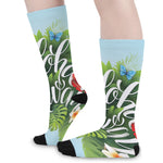 Toucan Aloha Hawaii Print Long Socks