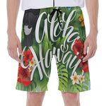 Toucan Aloha Hawaii Print Men's Beach Shorts