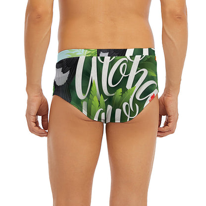 Toucan Aloha Hawaii Print Men's Briefs