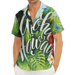 Toucan Aloha Hawaii Print Men's Deep V-Neck Shirt