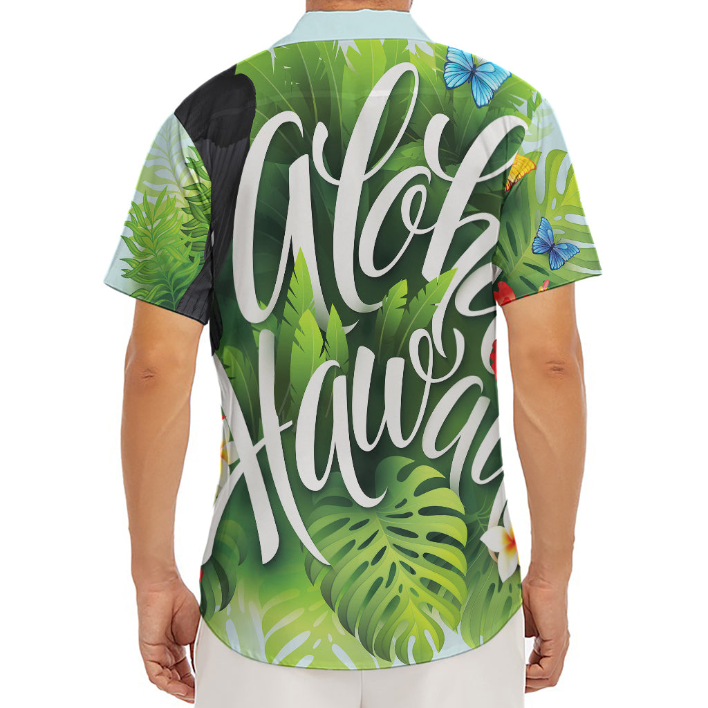 Toucan Aloha Hawaii Print Men's Deep V-Neck Shirt