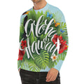 Toucan Aloha Hawaii Print Men's Long Sleeve Rash Guard