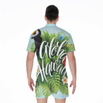 Toucan Aloha Hawaii Print Men's Rompers