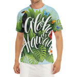 Toucan Aloha Hawaii Print Men's Short Sleeve Rash Guard