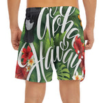 Toucan Aloha Hawaii Print Men's Split Running Shorts