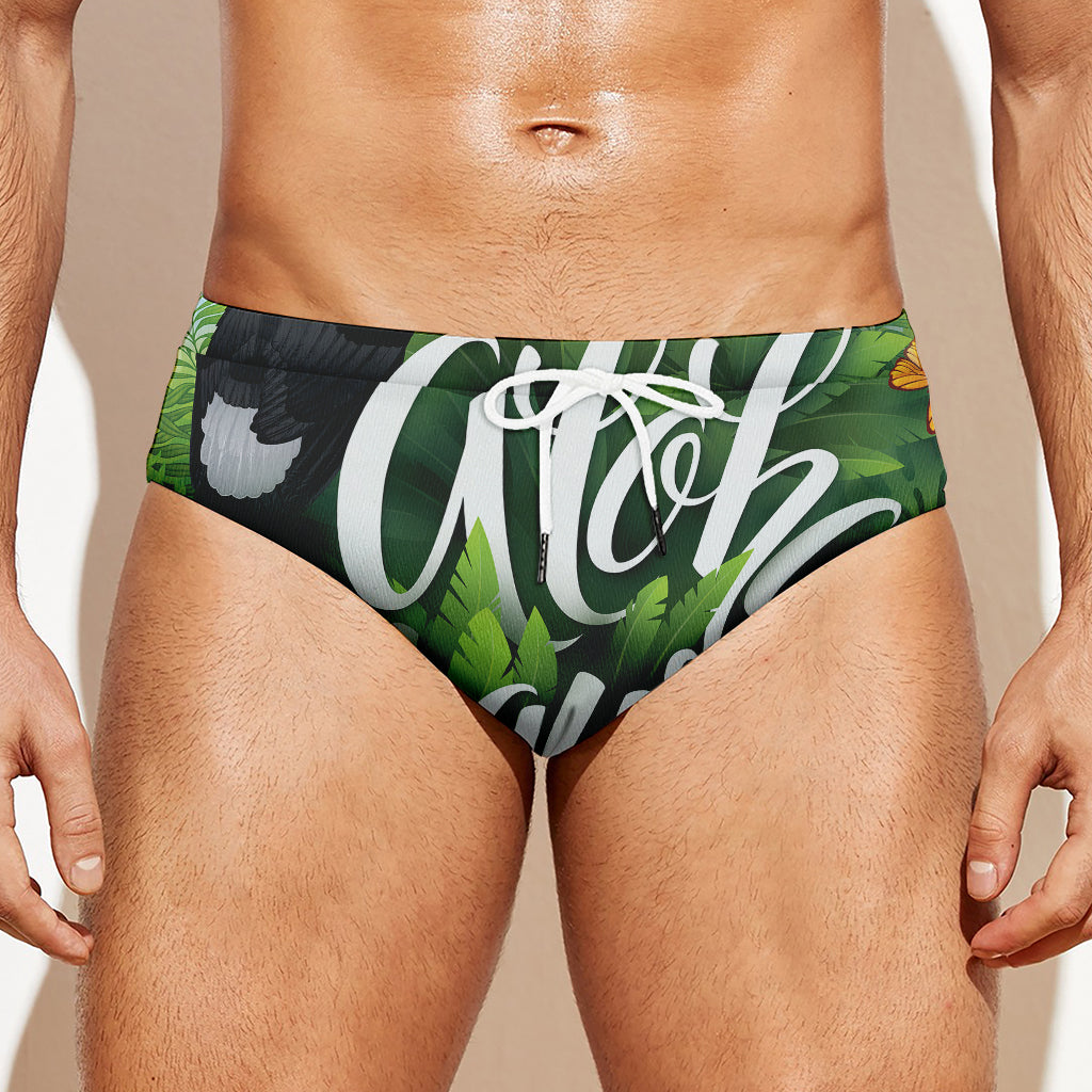 Toucan Aloha Hawaii Print Men's Swim Briefs