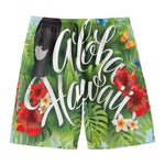 Toucan Aloha Hawaii Print Men's Swim Trunks