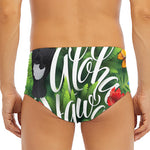 Toucan Aloha Hawaii Print Men's Triangle Swim Briefs