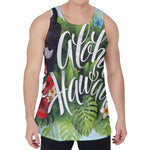 Toucan Aloha Hawaii Print Men's Velvet Tank Top