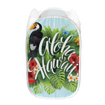 Toucan Aloha Hawaii Print Mesh Laundry Hamper