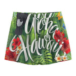 Toucan Aloha Hawaii Print Mesh Shorts