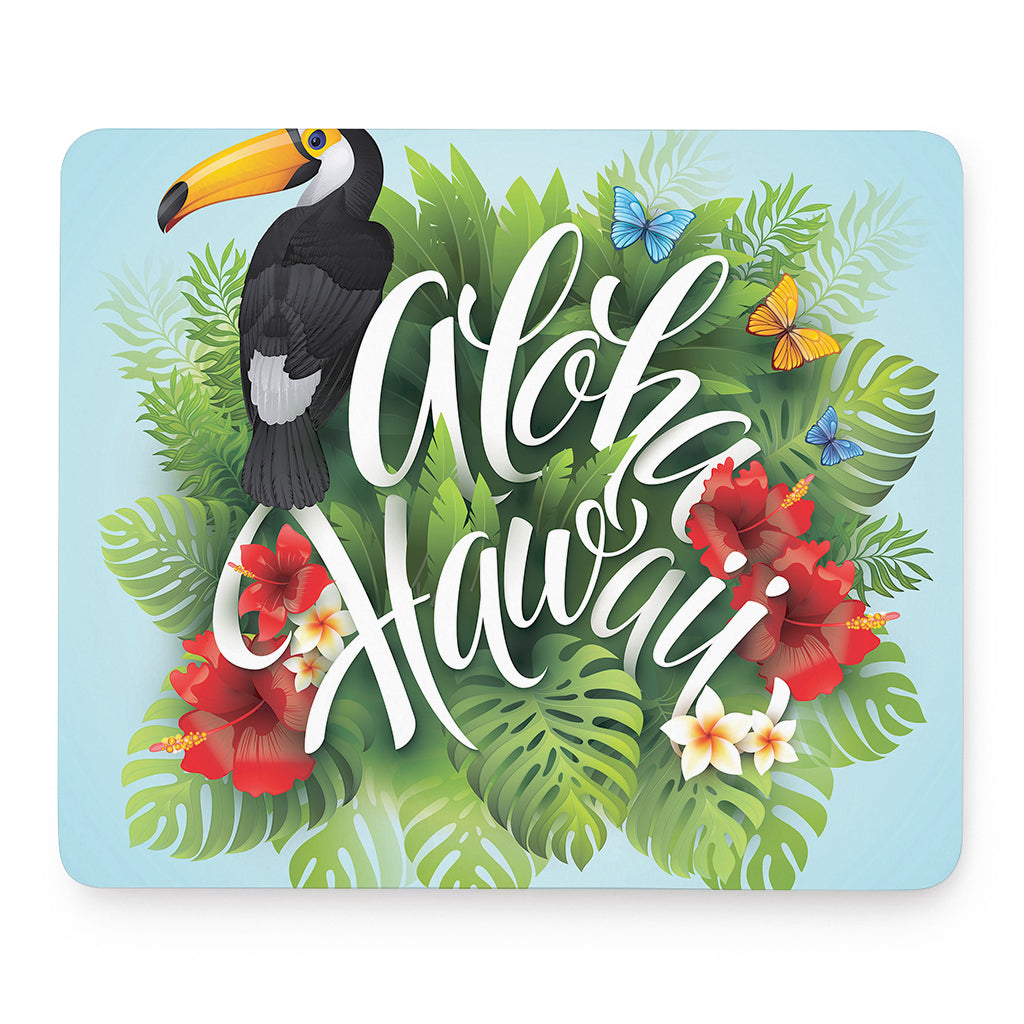 Toucan Aloha Hawaii Print Mouse Pad