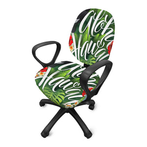 Toucan Aloha Hawaii Print Office Chair Cover