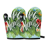 Toucan Aloha Hawaii Print Oven Mitts