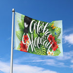 Toucan Aloha Hawaii Print Polyester Flag