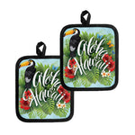 Toucan Aloha Hawaii Print Pot Holders